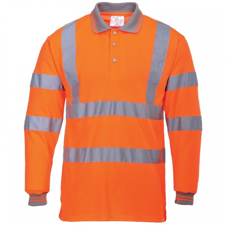 Portwest S277 Hi Vis Long Sleeved Polo Shirt